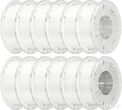 Creality Hyper PLA Filament 1.75mm, 12-Pack, White, 12KG - color: White, size: 12kg