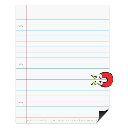 Dry Erase Giant Sized Magnetic Notebook Paper, Lined Paper 22" x 28" - size: 22" x 28"