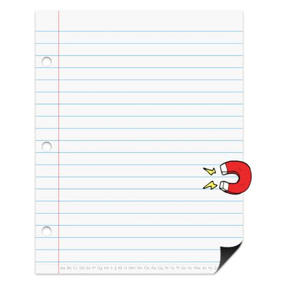 Dry Erase Giant Sized Magnetic Notebook Paper, Lined Paper 22" x 28" - size: 22" x 28"