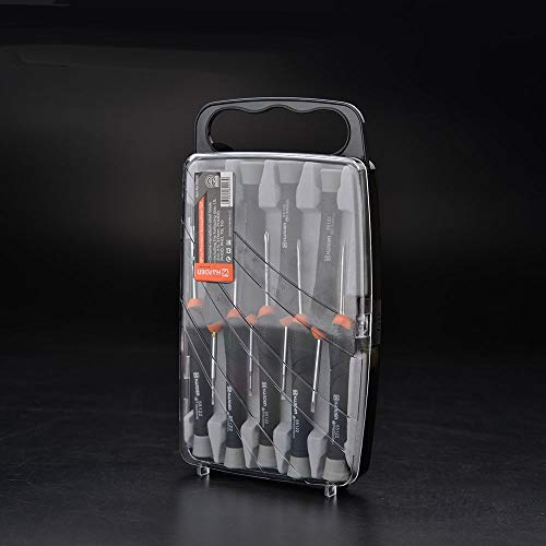 Edward Tools Precision Screwdriver Set with Storage Case - 9 Screwdrivers including Flat, Phillips and Torx - Small Screwdriver Set for Electronics, Eyeglass, Computer, Laptop, Jeweler - Cr-V Steel