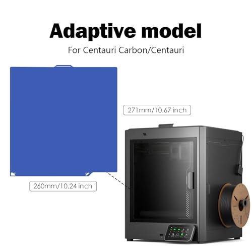 Cool Build Plate for Centauri Carbon/CC/Centauri Carbon 2/CC2 260x271MM - color: Blue