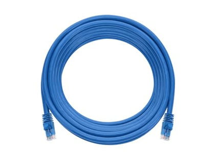 Monoprice 20FT 24AWG Cat5e 350MHz UTP Ethernet Bare Copper Network Cable - Blue - color: Blue, size: 20 Feet