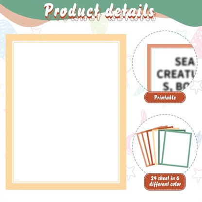PerKoop 36 Sheets Science Fair Board Poster Boards Supplies 24 Self Adhesive Presentation Subtitles 4 Science Fair Project Titles 8 Personalized Letter Sticker for Classroom(Boho Color) - color: Boho Color