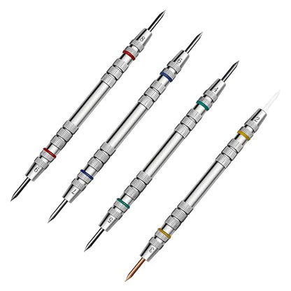 Premium Mohs Hardness Test Kit (2-9 Scale) - Mineral Identification Set with 4 Testing Pencils, Glass Plate - Accurate Hardness Testing for Rocks, Gems & Geology Enthusiasts