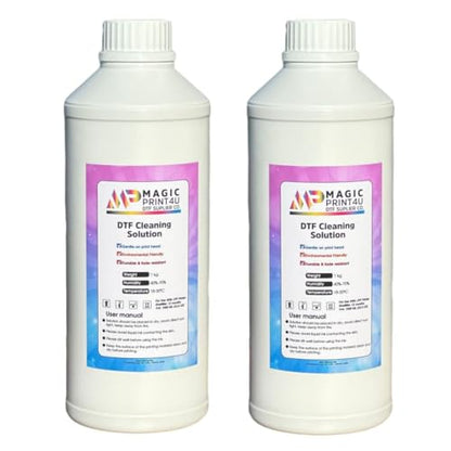DTF Cleaning Solution 2000ml for Printhead Wet Capping Daily Maintenance Fluid Prevents Drying & Minor Clogs Gentle Formula for DTF Printers Ensures Smooth Printing Performance - size: Cleaning Solution-2L