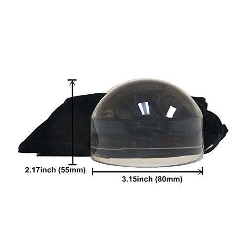 6X Paperweight Magnifying Glass Desktop Dome Magnifier 3.14in