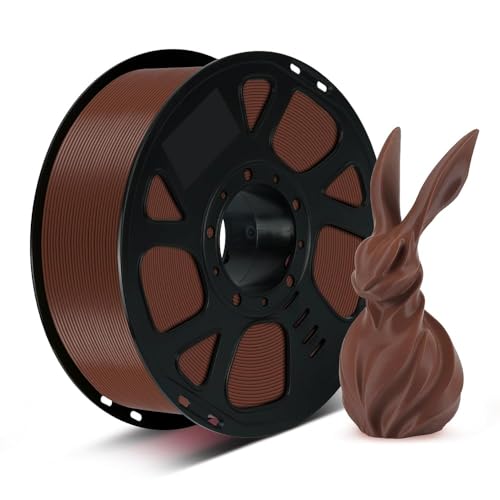 Kingroon Dark Brown PLA Filament 1.75mm ±0.02mm, 2.2lbs – Rich Walnut Tone, No Clogging, Tangle-Free, Vacuum Sealed, Easy Printing for FDM 3D Printers，Brown-Coffee - color: 1kg Dark Brown