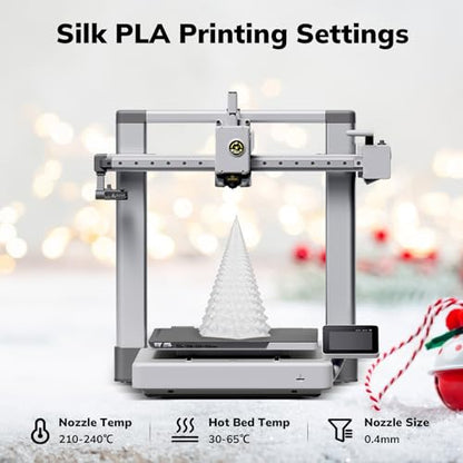 AMOLEN Shiny Glitter PLA 3D Printer Filament 1.75mm Shiny Silver with Sparkles and Glitters Dimensional Accuracy +/- 0.02mm 1KG/2.2lbs - color: Shiny Glitter Silver