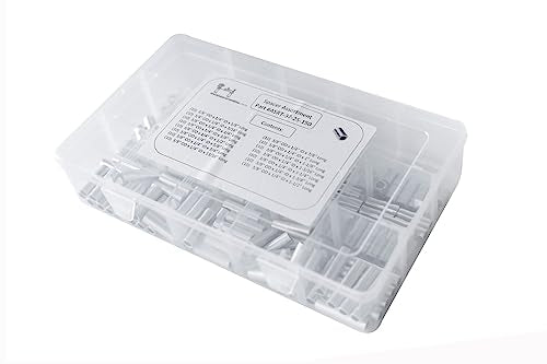 Aluminum Spacer Standoff Bushing Assortment Kit 3/8" OD x 1/4" ID (150 pcs)
