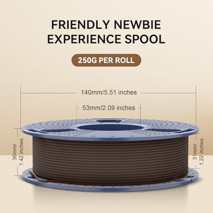 SUNLU Wood PLA Filament 1.75mm, 250g Spool Bundle, 3D Printer Filament - color: Pla Bundle-250gx4-2230027