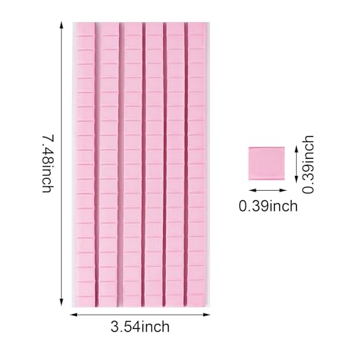 Feosky Adhesive Poster Sticky Tack Putty, Reusable and Removable Adhesive Putty, Mounting Putty for displaying Wall Paintings, Picture, Decoration, Crafts (Pink, Pack of 3) - color: Pink, size: 3Pack