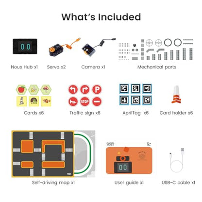 Nous AI Robot for Kids 12+, Scratch & Python Coding STEM Kit