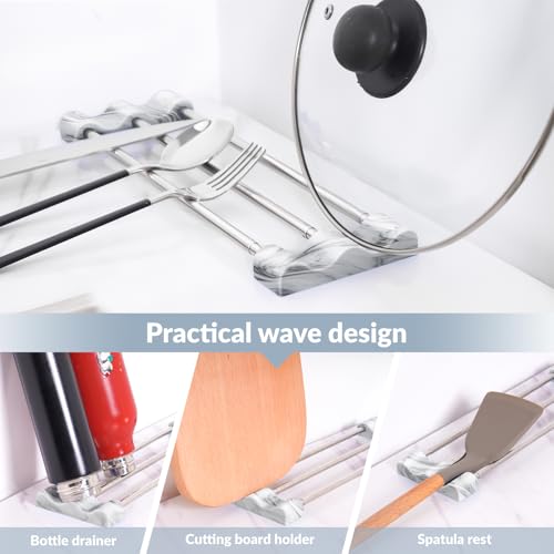 Tomorotec Adjustable Over-The-Sink Kitchen Rack, BPA-Free, Marble - color: Marble