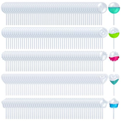 250 Pcs Mini Pipetas para Flan,4ML Goteros Pipetas para Postres Plastic Transfer Pipettes for Cupcakes (5-Shapes)
