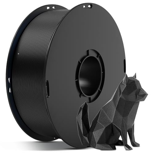 ANYCUBIC Silk Filament, Metal-Like PLA, 1KG Spool, Metal Black - color: 1kg Metal A-black