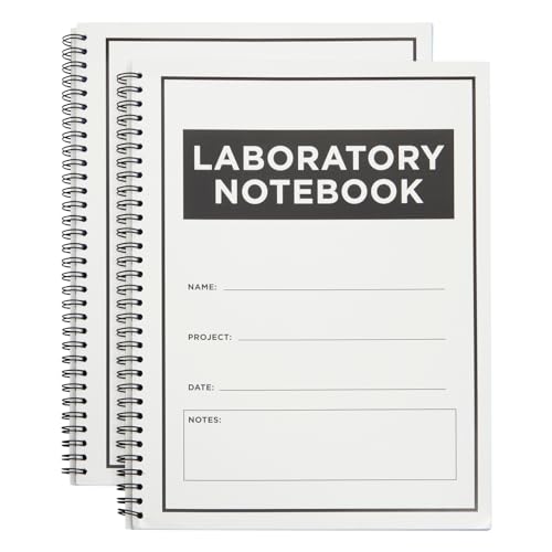 Bright Creations Carbonless Laboratory Notebook with 100 Sheets, Engineering Paper (8.5x11 In, 2 Pack)