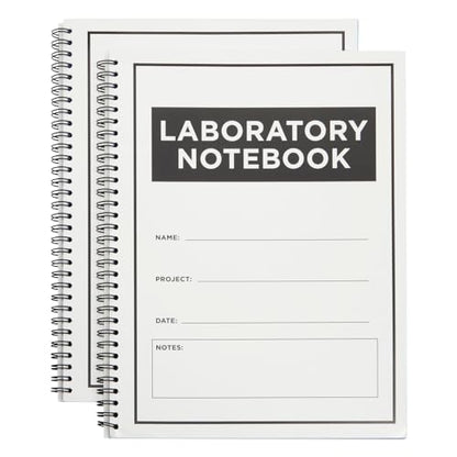 Bright Creations Carbonless Laboratory Notebook with 100 Sheets, Engineering Paper (8.5x11 In, 2 Pack)