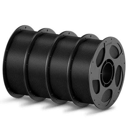 ANYCUBIC 3D Printer Filament PLA Bundle 4KG, Black - color: 4*1kg Pla Black
