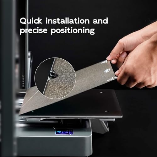 Double Sided PEI Build Plate for Ender 3/ Ender 3 V3 KE/Emder 3 V3 SE/ K1/ K1C 3D Printer, 235x235mm Texture PEI Build Plate +Smooth PEI Sheet 3D Printer Flexible Spring Steel Removable Platform - size: 235x235mm for Creality, style: Texture PEI Plate +Sm