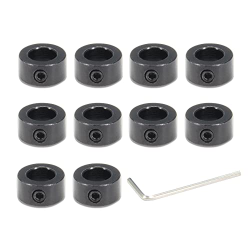 10 Pcs 8mm Black Shaft Lock Collar T8 Lead Screw for CNC Parts - style: 8mm-Black
