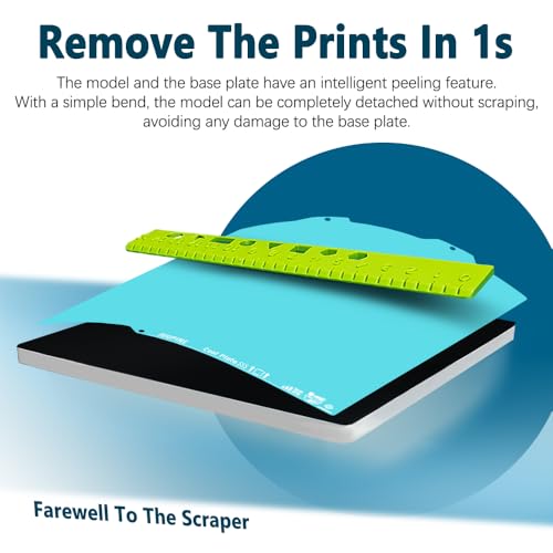 2.0 Upgraded OMG Cool Plate for Bambu Lab A1 MINI, 184x184mm Thicker Magnetic Bamboo Build Plate with Supertack Smooth Surface, Low-Temperature 3D Printer Bed Plate for PLA PETG Printing - size: 184x184mm for A1 mini