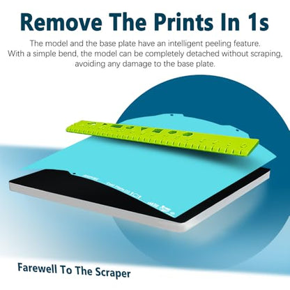 2.0 Upgraded OMG Cool Plate for Bambu Lab A1 MINI, 184x184mm Thicker Magnetic Bamboo Build Plate with Supertack Smooth Surface, Low-Temperature 3D Printer Bed Plate for PLA PETG Printing - size: 184x184mm for A1 mini