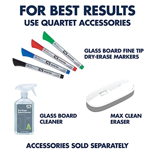 Quartet Glass Desktop Notepad, 9" x 6", Whiteboard, Dry Erase Surface, Floral/White, 2 Pack (GDP96P) - color: Floral, style: Desktop Notepad (2pk)