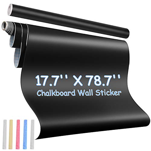 Chalkboard Wall Sticker Wall Decal Blackboard Wallpaper Large Chalkboard Contact Paper Roll KDG Self Adhesive DIY Reusable Erasable Stickers