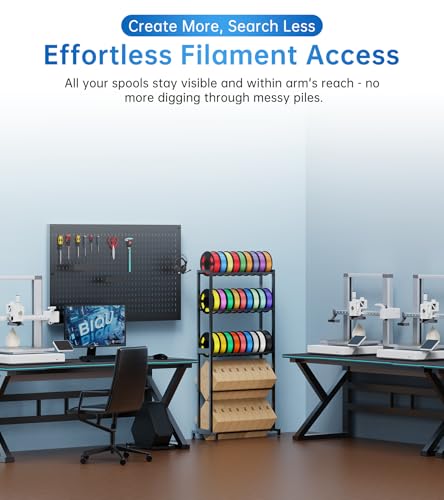 BIQU Filament Storage Rack 5 Tier, Panda Feed Rack 3D Printing