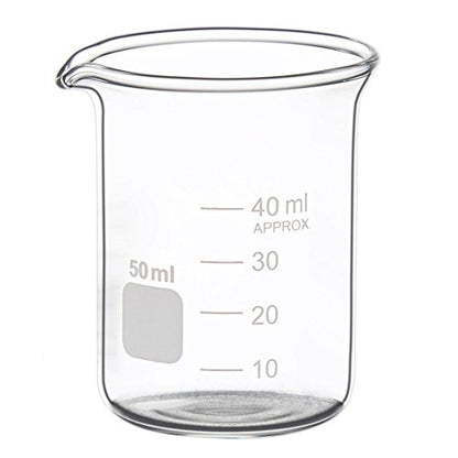 3 Pack Borosilicate Glass Beaker Set, 50 mL, 100 mL and 250 mL - size: 50ml+100ml+250ml