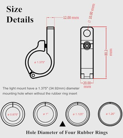 BRCOVAN 2PCS, Metal Light Bar Mounts, Off-Road LED Light Mounting Bracket
