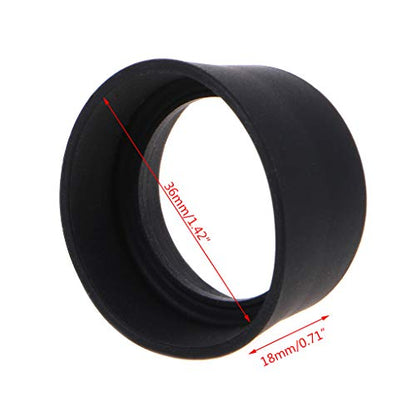 MOMOJIA 2pcs Soft Rubber Eyepiece Eye Shield 29-30mm Eye Guards Cups Eyepiece Covers for Binocular Microscope