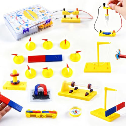 Magnetic Science Experiment Kit, STEM Physics Electromagnet Learning Set