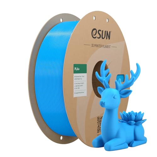 eSUN PLA+ Filament 1.75mm Space Blue, PLA Plus 3D Printer Filament - color: 1kg-space Blue