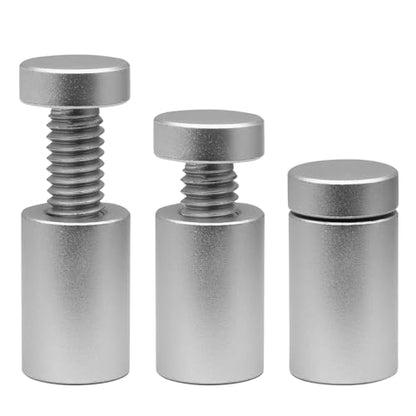 Luomorgo Aluminum Standoff Screws, 1/2" x 3/4", Silver, 12 Pcs - color: Silver, size: 1/2" x 3/4"