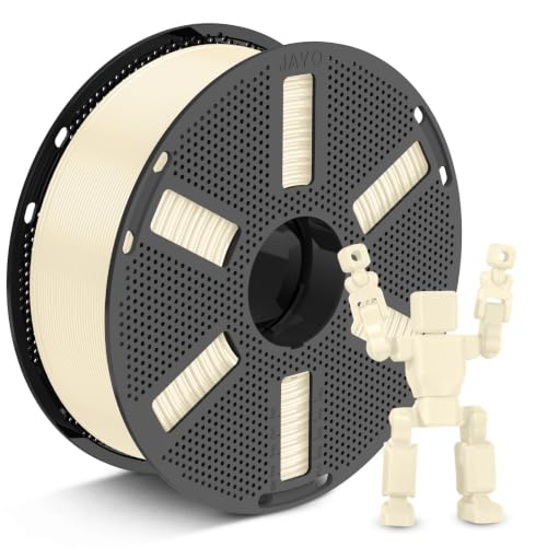 JAYO PETG 3D Printer Filament 1.75mm, 1.1kg Reusable Spool, Bone White - color: 1.1kg Cream