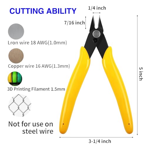 VASTOOLS Deburring Tool Set, 12PCS 3D Printer Cleaning Kit with 10 Blades & Micro Wire Cutter for Resin Plastic Metal Model Trimming and Burr Removal