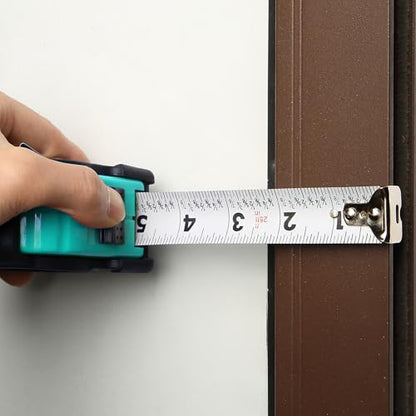 Mr. Pen- Retractable Tape Measure 25 ft, Turquoise Blue, Easy Read - color: Turquoise Blue, size: 1 pcs