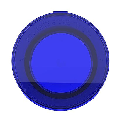 Dragon Chewer 160 Dram CR Plastic Packaging Pop Top Containers - Child Resistant Travel Holder Vial Bottles - 33 qty (Translucent Blue) - color: Translucent Blue
