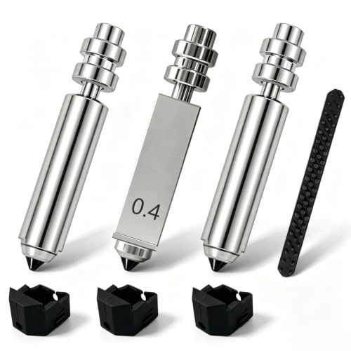 3PK 0.4mm Kobra X Nozzle Hardened Steel Nozzles for Anycubic Kobra 4 Parts - size: 0.4mm