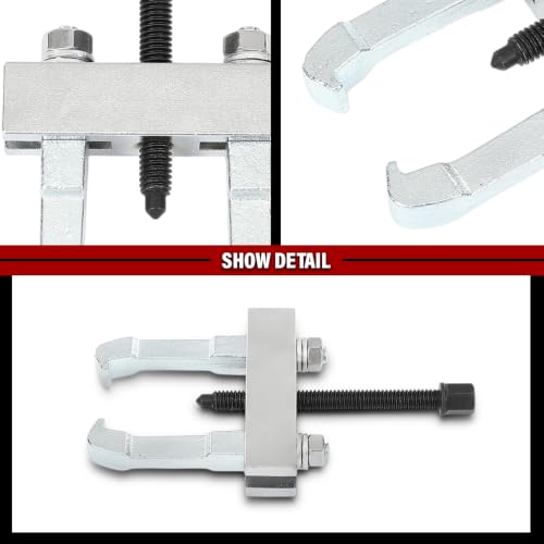 DOTCOM Mini Bearing Puller Separator Set 9-Piece 30-50mm Gear Pulley Removal Tool 45 Steel