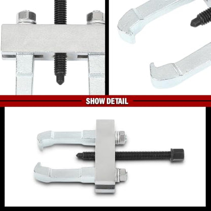 DOTCOM Mini Bearing Puller Separator Set 9-Piece 30-50mm Gear Pulley Removal Tool 45 Steel