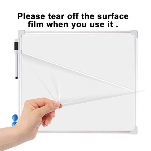 White Board Dry Erase, Small Dry Erase Board 12" x 16", Double Sided Magnetic Whiteboard with Dry Erase Marker & Magnets, Small White Board, Aluminum Frame Handheld Whiteboard for Home School Office - size: 12"W x 12"H