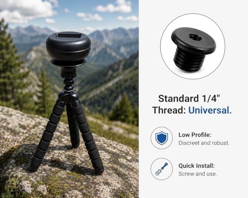 Calypso Instruments Tripod Adapter for Wind Sensor — Nylon | Mounts Calypso Anemometer Poles on Any Standard Tripod | Portable Weather Station Setup