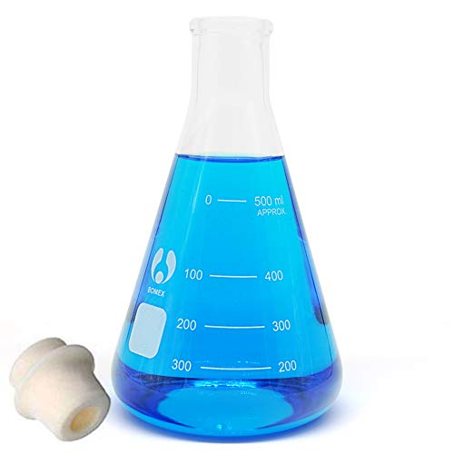 500ml Narrow Mouth Graduated Erlenmeyer Flasks 1 Pack - size: 500ml
