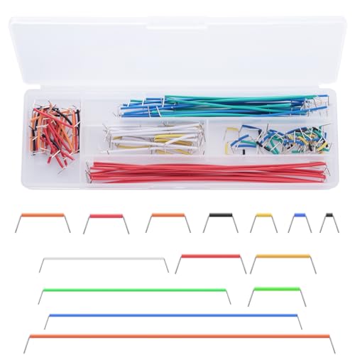 Breadboard Jumper Wire Kit:2X830&400 Breadboards,130 Flexible+280 Jumpers,1 Tweezer for Arduino Raspberry Pi - size: 2PACK