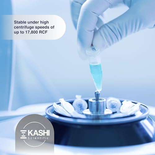 Kashi Scientific 1.5mL Snap Cap Clear Microcentrifuge Tube with Graduation and Marking Area, Lab Grade Polypropylene Plastic [1.5mL, 500] - size: 1.5mL