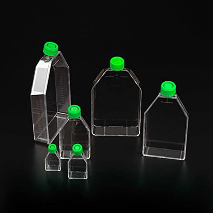 Celltreat 229340 Tissue Culture Treated Flask, Plug Seal Cap, Sterile, 50mL Capacity, 75cm2 Size (Case of 100)