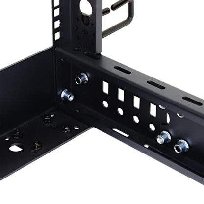 AEONS 18U 4-Post Open Frame Server Rack with Casters, Adjustable Depth - color: B-4POST, size: 18U