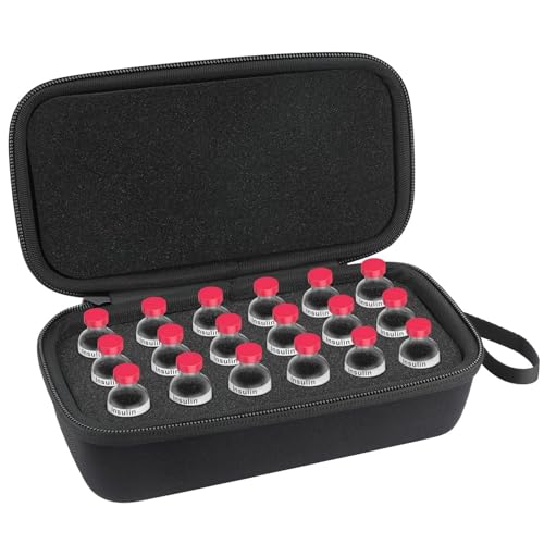 Insulin Fridge Holder Vial Storage Case for Refrigerator Fits Standard 10ml U-100 Vials, Safe, Snug, Secure Vial Protector (18-Slots) - color: Black-18 Slots